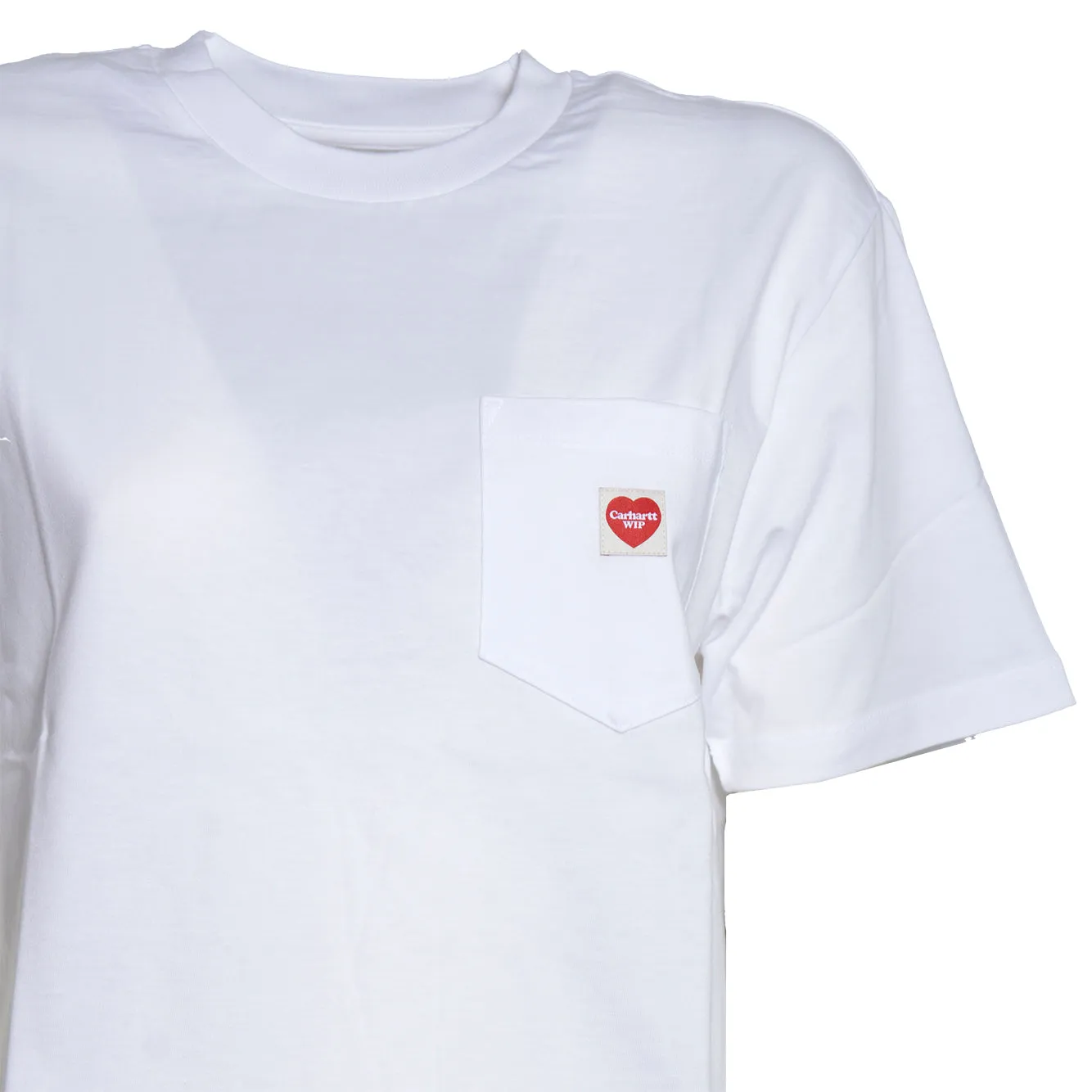 Carhartt Wip I037166 t-shirt bianca cotone taschino