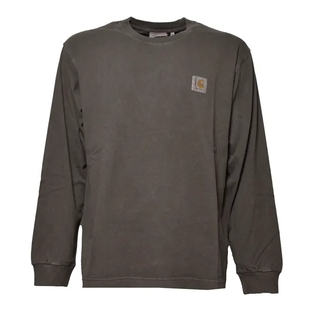 Carhartt WIP Vista I030779 t-shirt maniche lunghe tabacco cotone