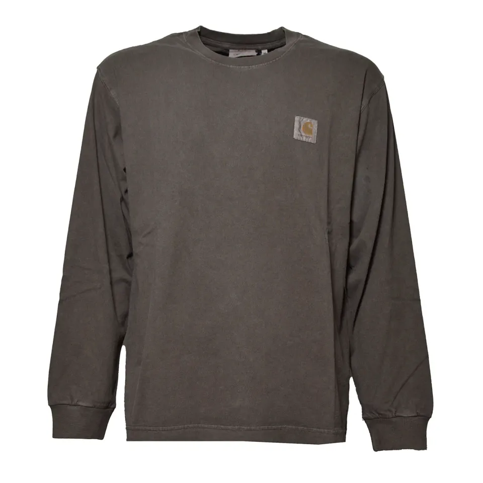 Carhartt WIP Vista I030779 t-shirt maniche lunghe tabacco cotone