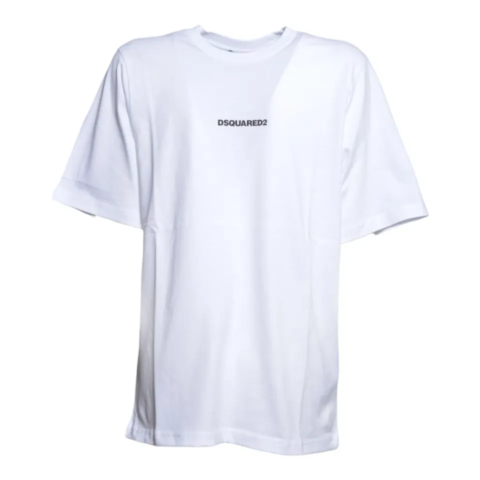 Dsquared2 Junior DQ2823D0AIT t-shirt bianca cotone