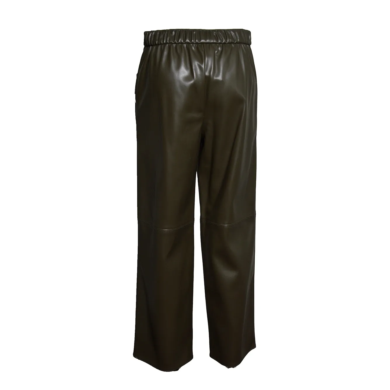 S Max Mara Amati pantalone pelle verde S poliestere