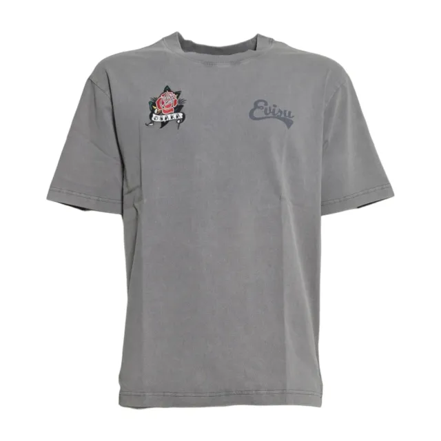 Evisu Osaka Rose 2EAEJM6TS6099 t-shirt uomo grigia