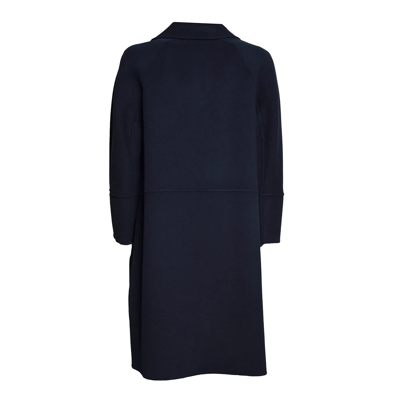 S Max Mara Arona cappotto lana blu notte