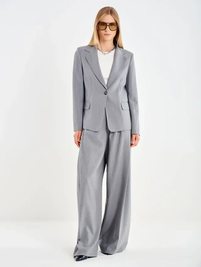 Vicolo Giacca Modello Slim blazer grigio