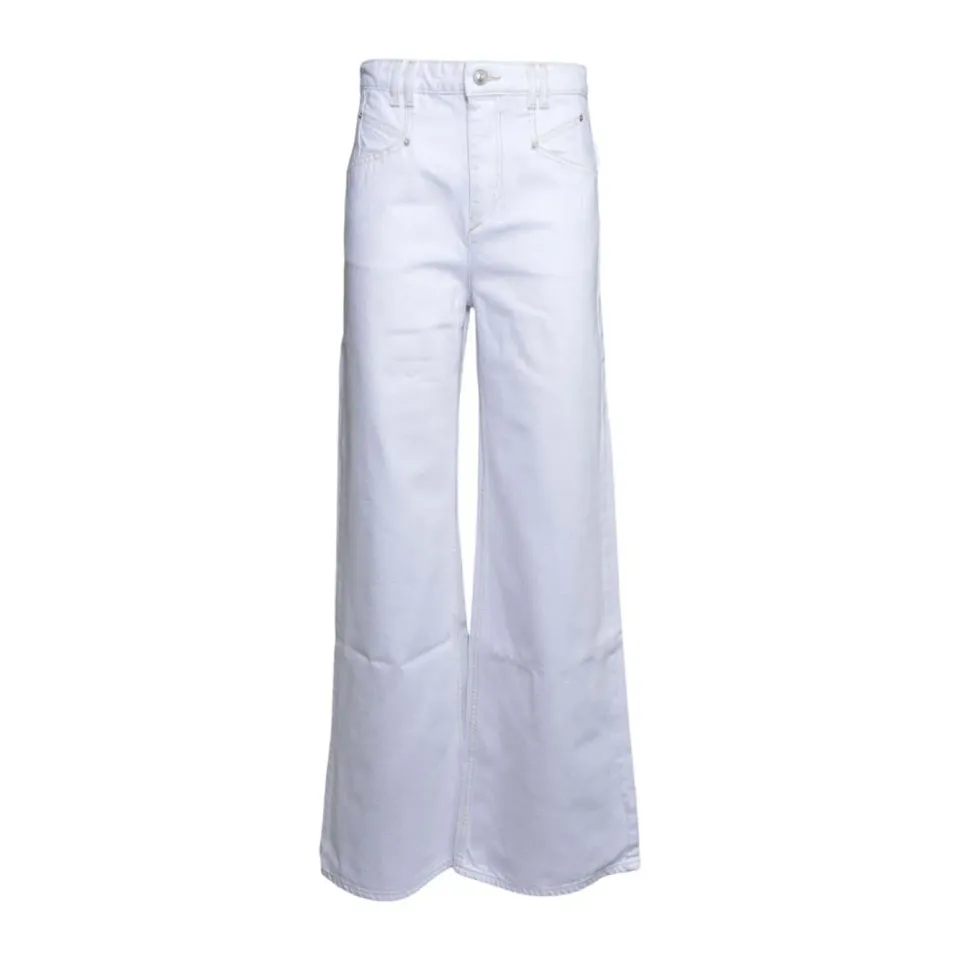 Isabel Marant Lemony PA0052FBD1H02I jeans donna bianco cotone
