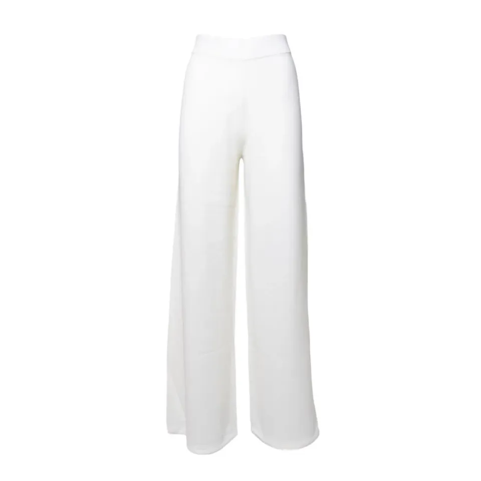 MaxMara Nigeria pantalone bianco lana vergine XS M