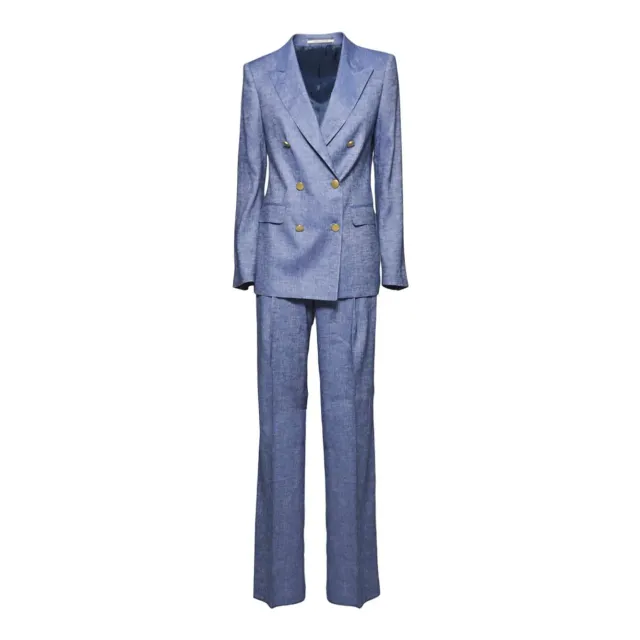 Tagliatore T-Parigi completo blu royal lino twill