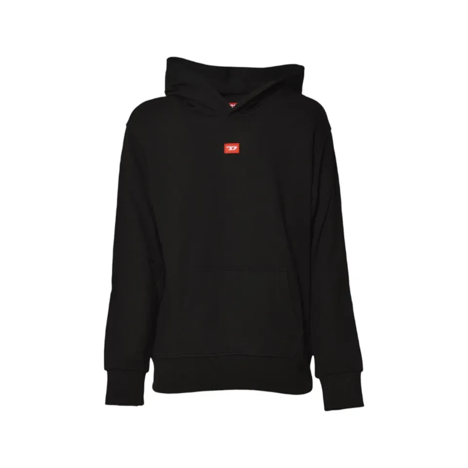 Diesel Junior J025020GEAD felpa ragazzo nero cotone