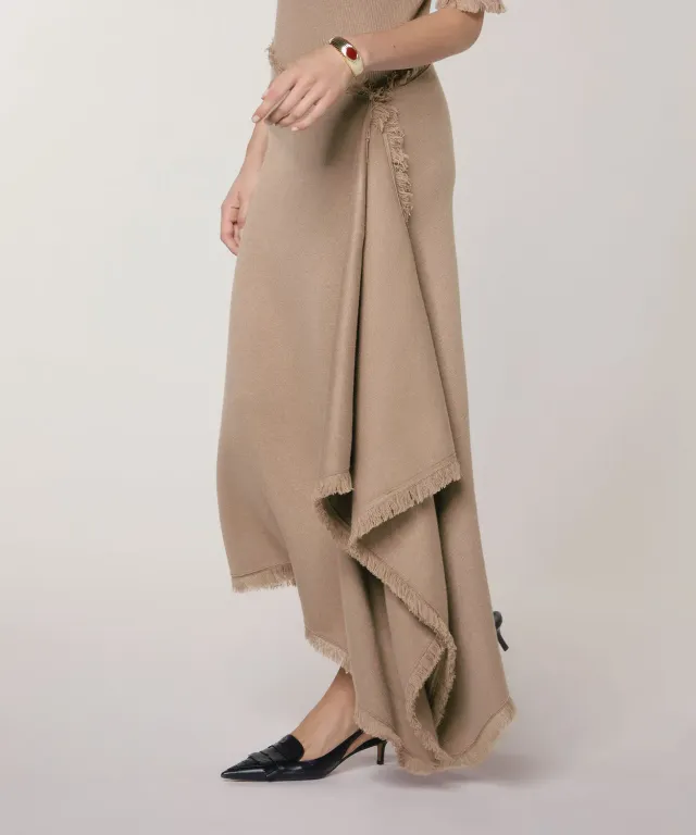 Rodier gonna portafoglio maglia donna marrone moka