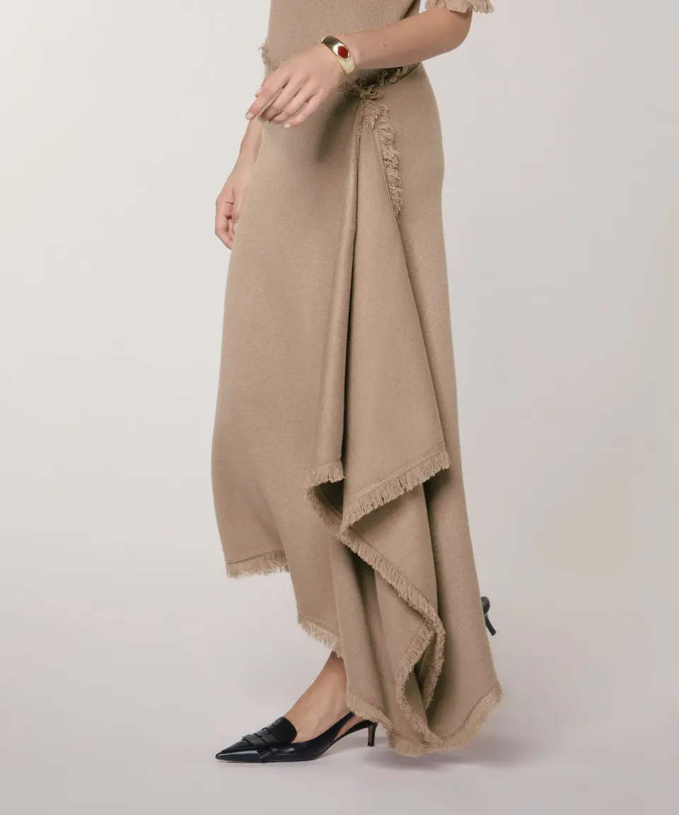 Rodier gonna portafoglio maglia donna marrone moka