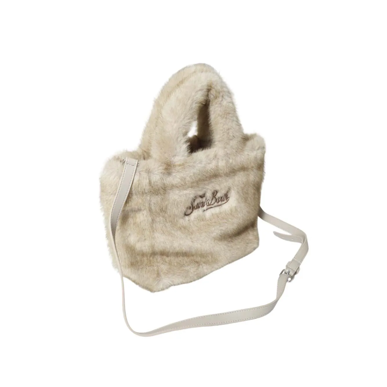 Saint Barth Vanity Mini VAMI021 tote beige soft fur taglia UNI