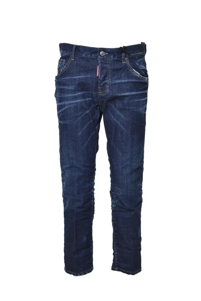 Dsquared2 S75LB0699S30342 jeans crop denim blu 34