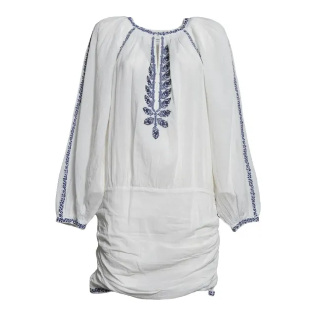 Marant Étoile RO1051FAD1J16E Ludy abito ecrù blu