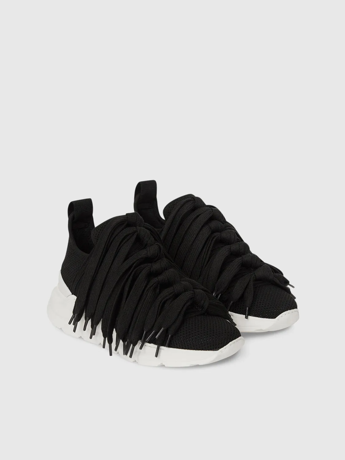 PORTS Lace42 sneakers nere suola chunky