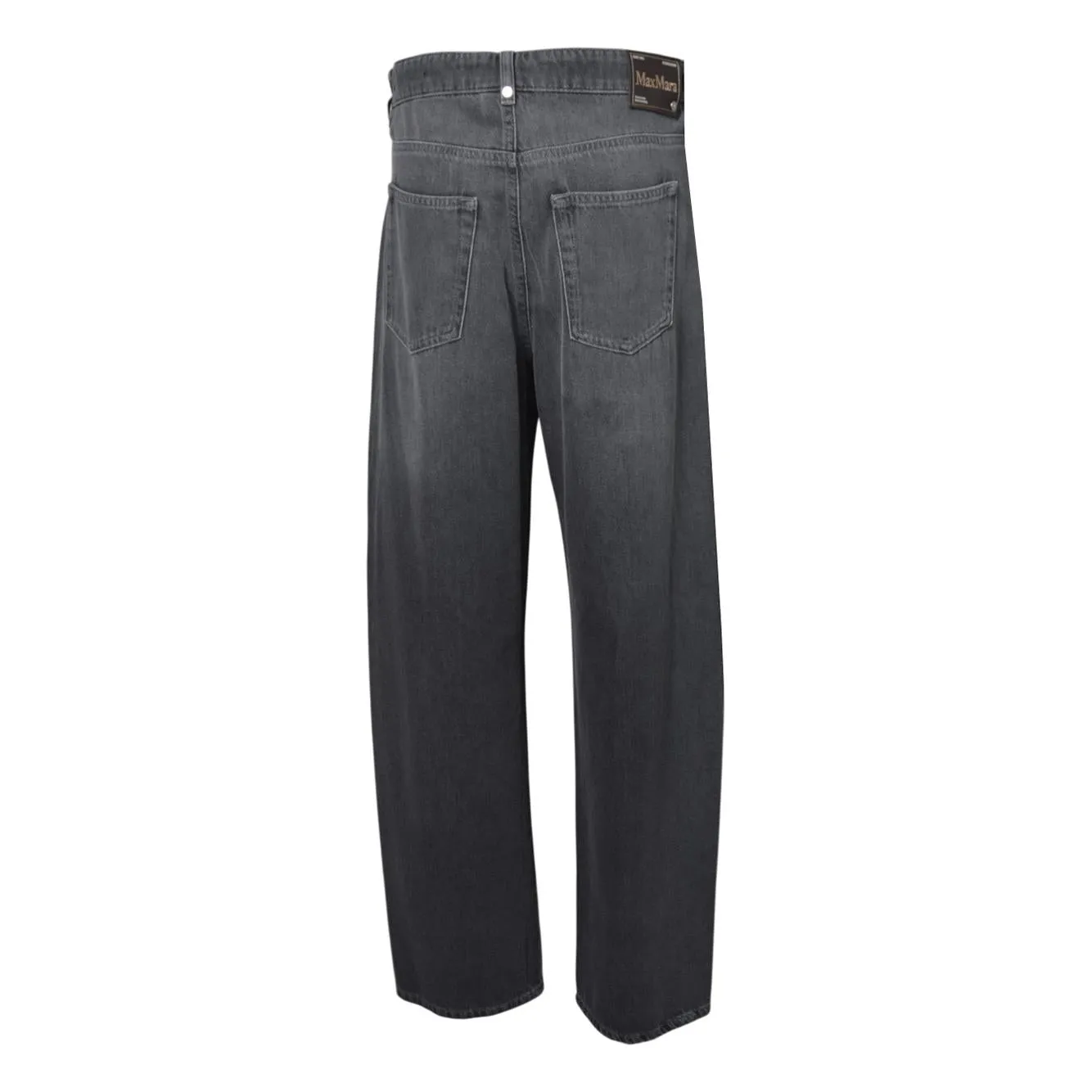 S Max Mara Allegra jeans donna nero lavato 40 viscosa