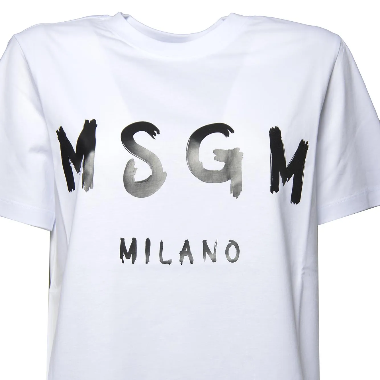 MSGM 2000MDM510200002 t-shirt donna bianco cotone
