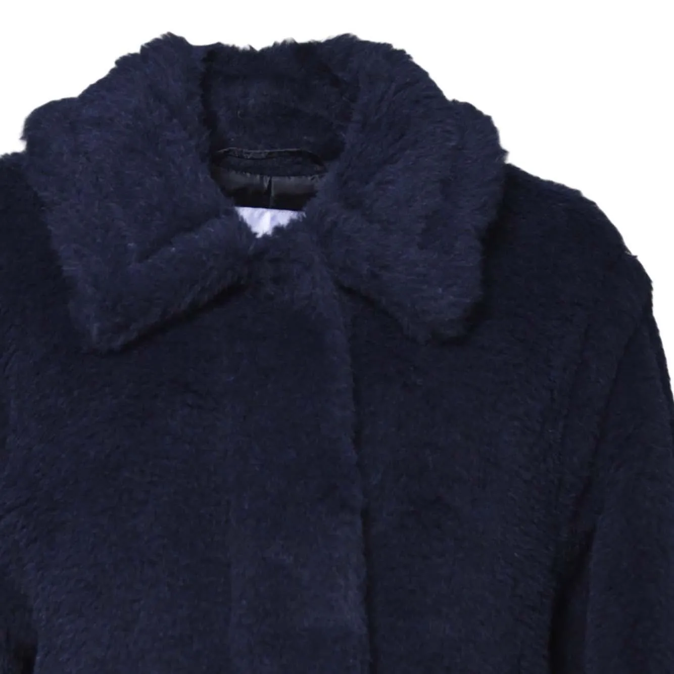 Max Mara Fuggito giaccone alpaca blu navy
