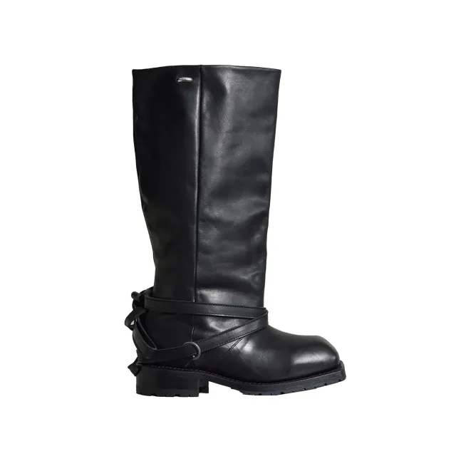 Our Legacy High Engine Boot A4257HB stivali nero pelle
