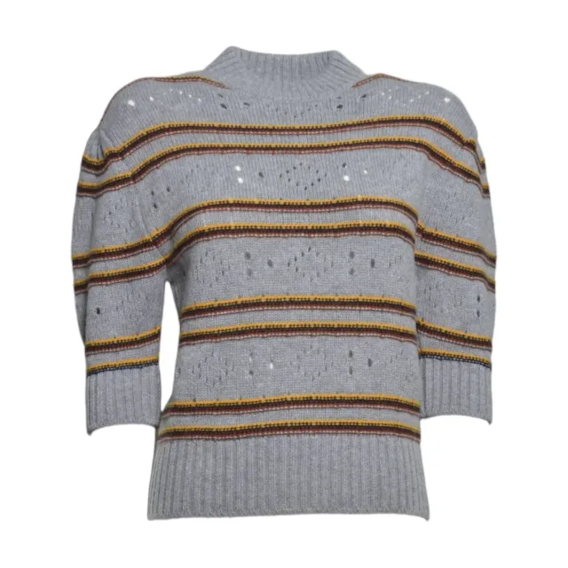 Marni GCMD0663EQUFX330 maglia girocollo grigia lana