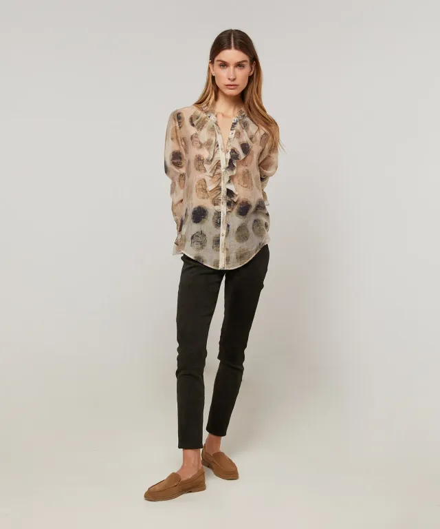 Rodier leggings pelle agnello verde abete