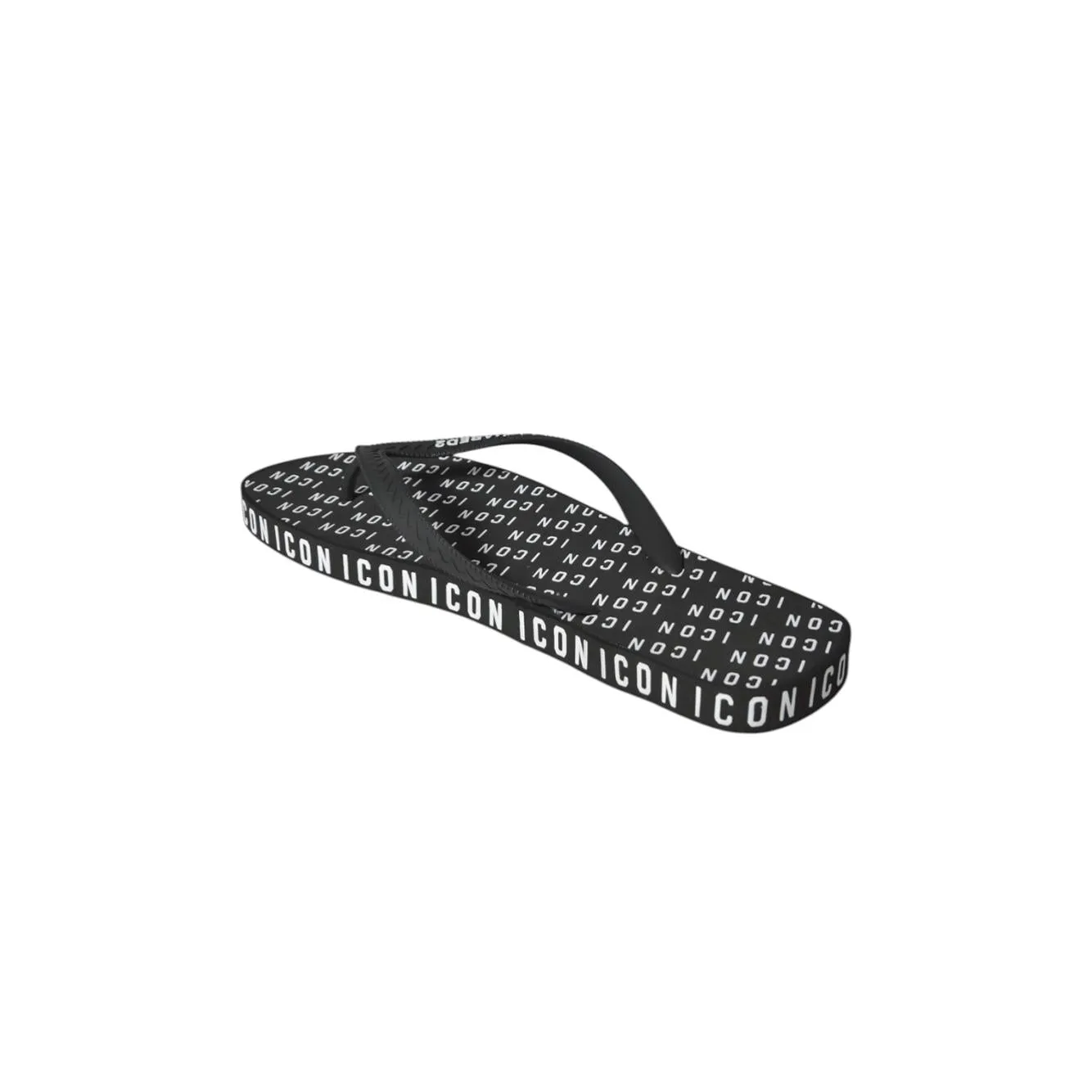 Dsquared2 infradito gomma ciabatte logo nere uomo