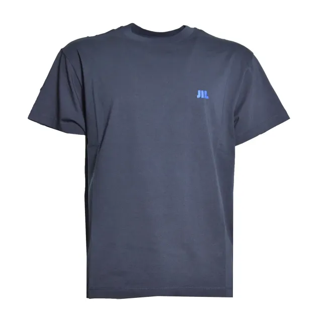 Jil Sander J22GC0283J45048 t-shirt donna blu notte cotone
