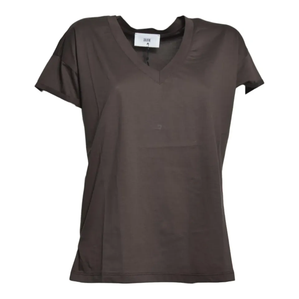 Solotre M1AB0191 t-shirt testa di moro cotone