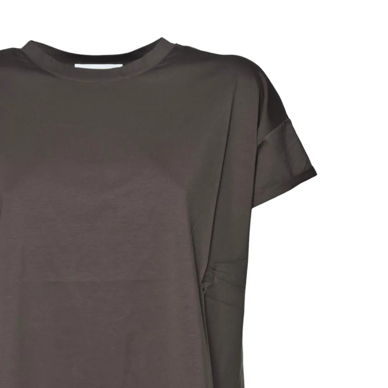 Solotre M1D0166 T-shirt donna cotone marrone
