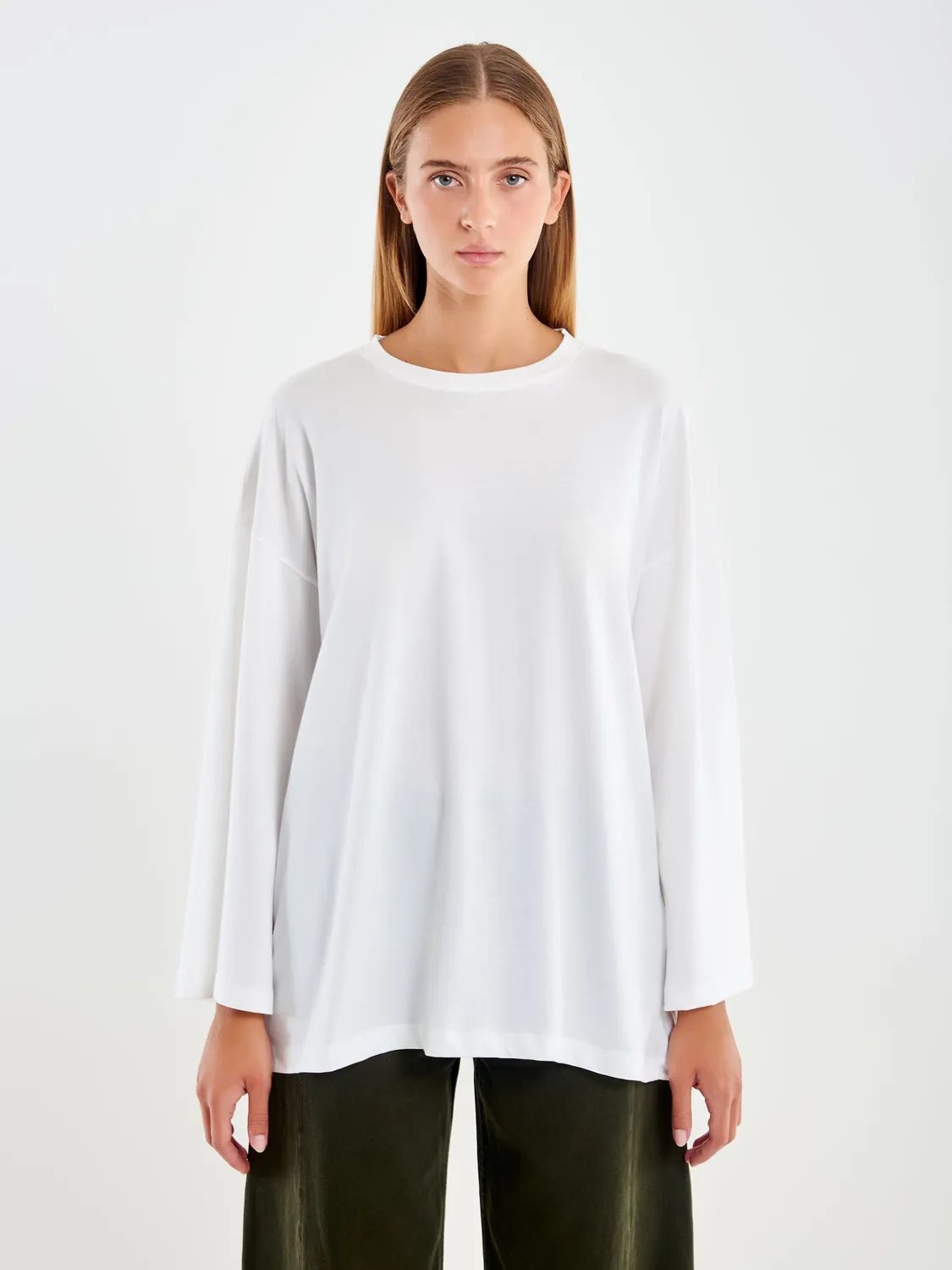 Vicolo T-shirt maniche ampie bianca taglia unica