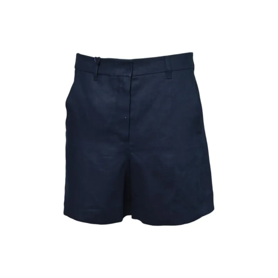 S Max Mara 2619141013600 bermuda lino blu notte