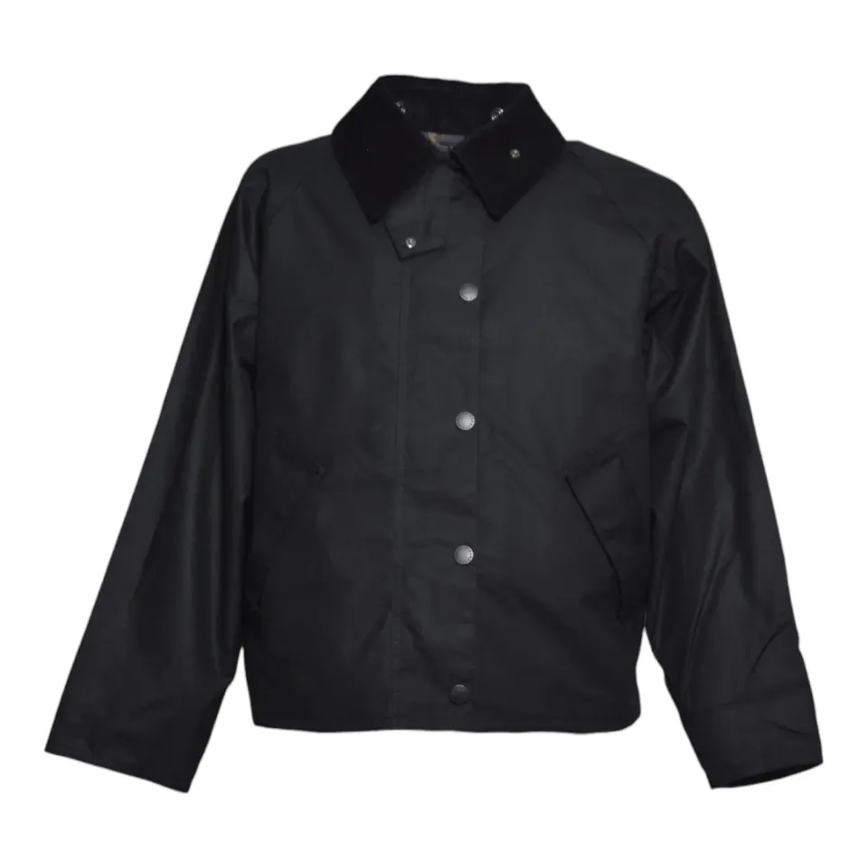 Barbour LWX1410LWX Transport giubbotto nero cerato