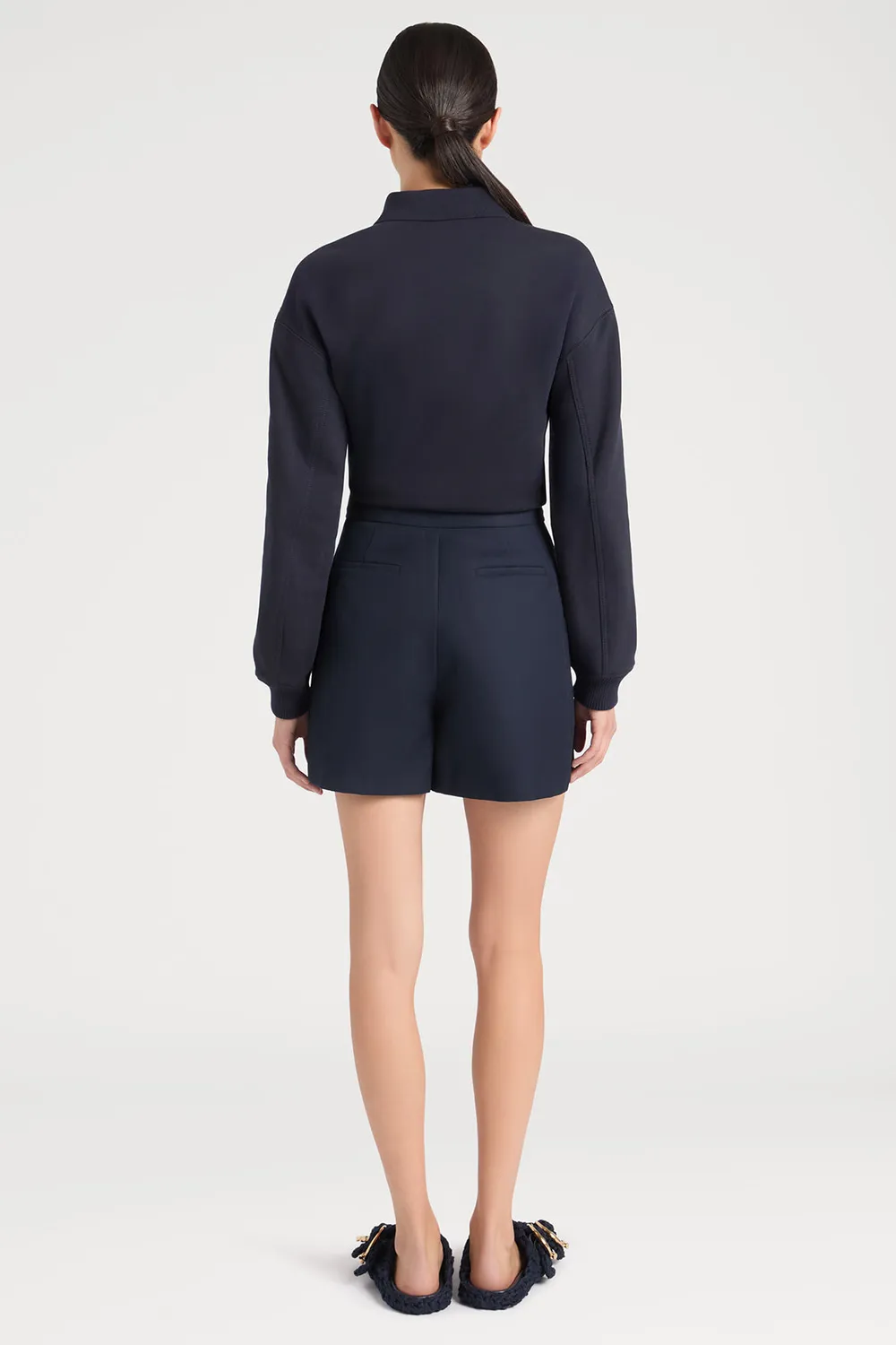 Ports Sailor shorts bottoni blu navy