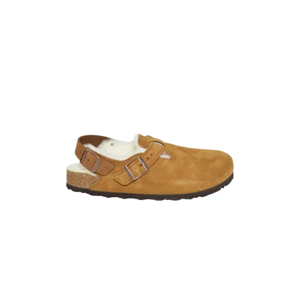 Birkenstock Tokio 1028382 sabot cammello shearling