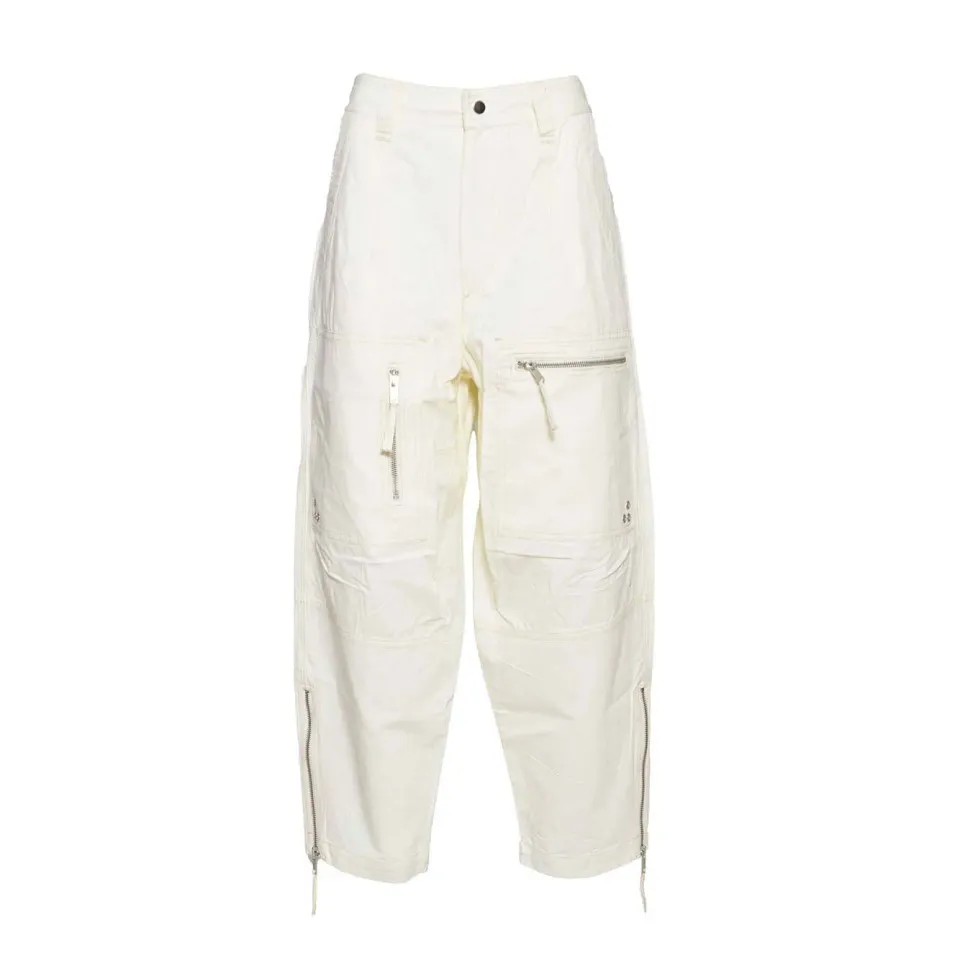 Marant Etoile PA0279FAB1G04E Kelvin cargo ecrù cotone