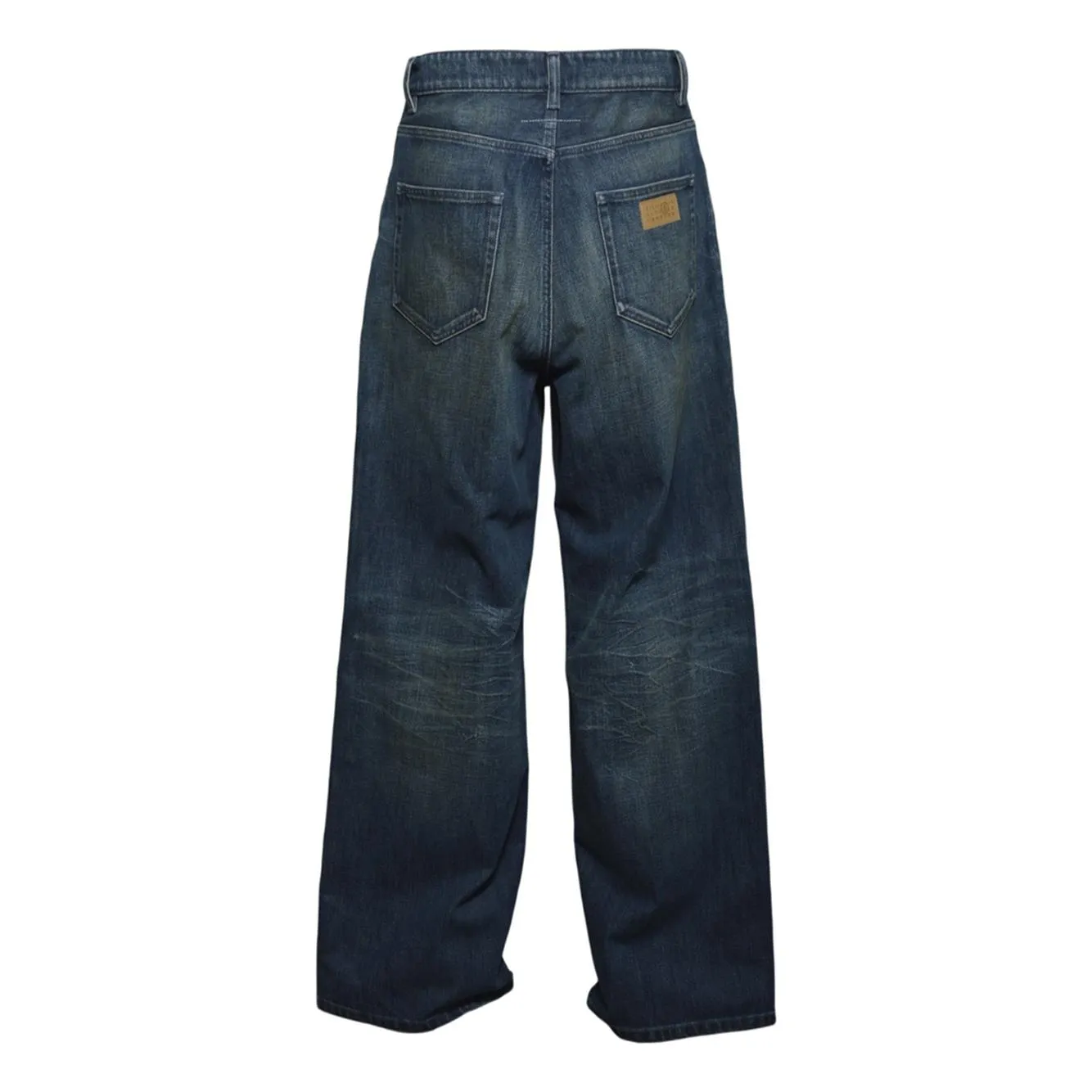 MM6 Maison Margiela SH0LA0038 jeans uomo nero lavato cotone