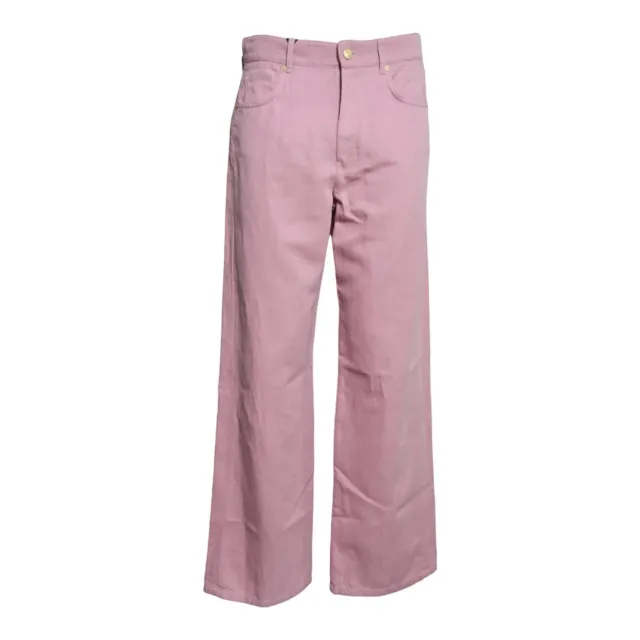 Max Mara Onorata 2619131083600 pantaloni rosa cotone lino