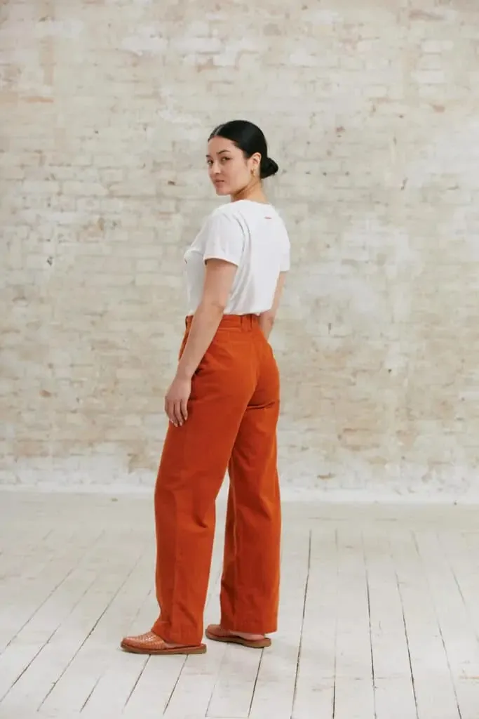 Jyoti - Fair Works Suhrutam pantaloni velluto cotone ambra