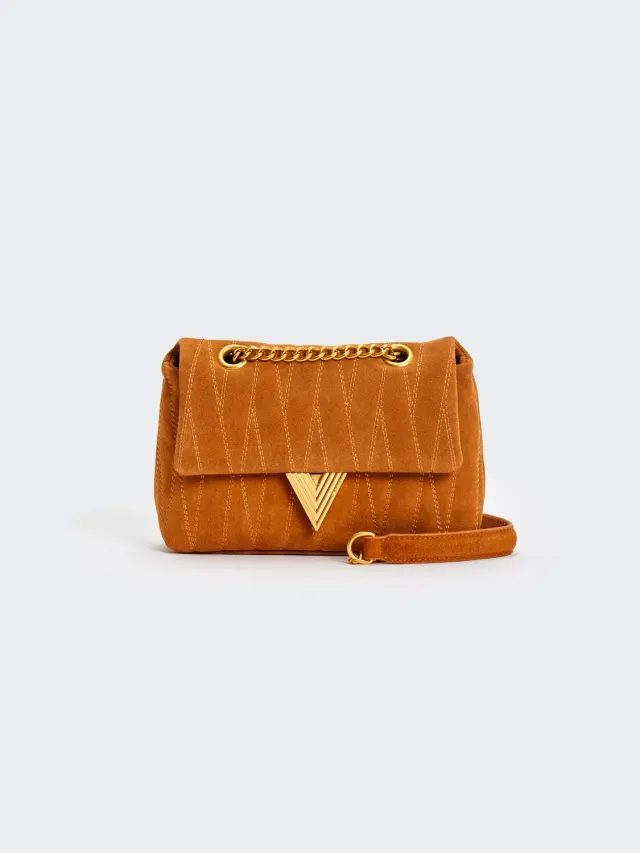 Vicolo Belleville Small Borsa Cuoio Trapuntata