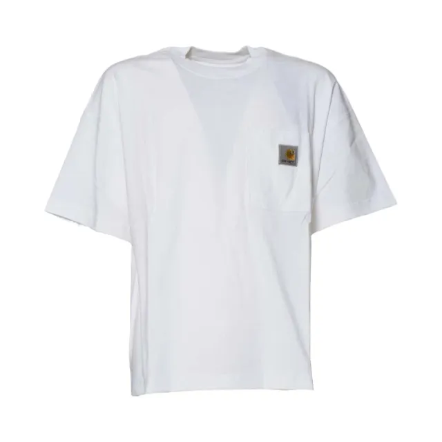 Carhartt WIP I035523 Work Pocket t-shirt uomo bianca cotone