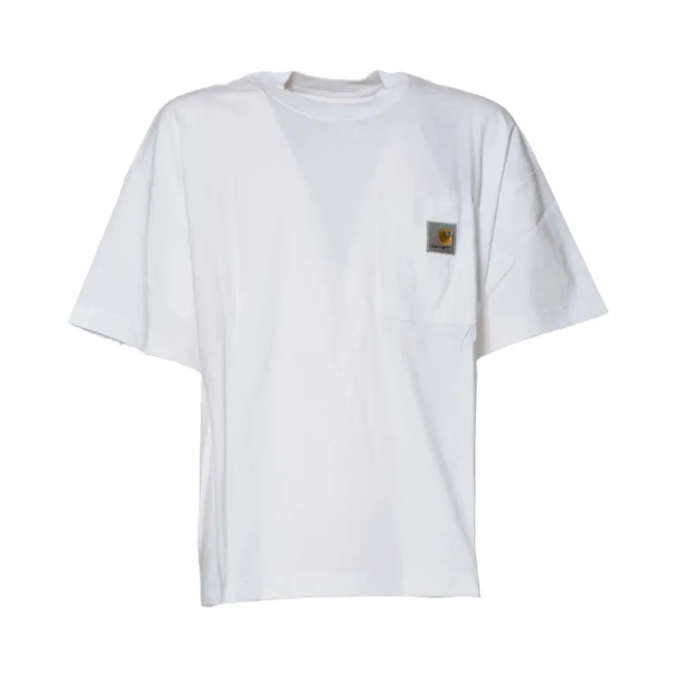 Carhartt WIP I035523 Work Pocket t-shirt uomo bianca cotone