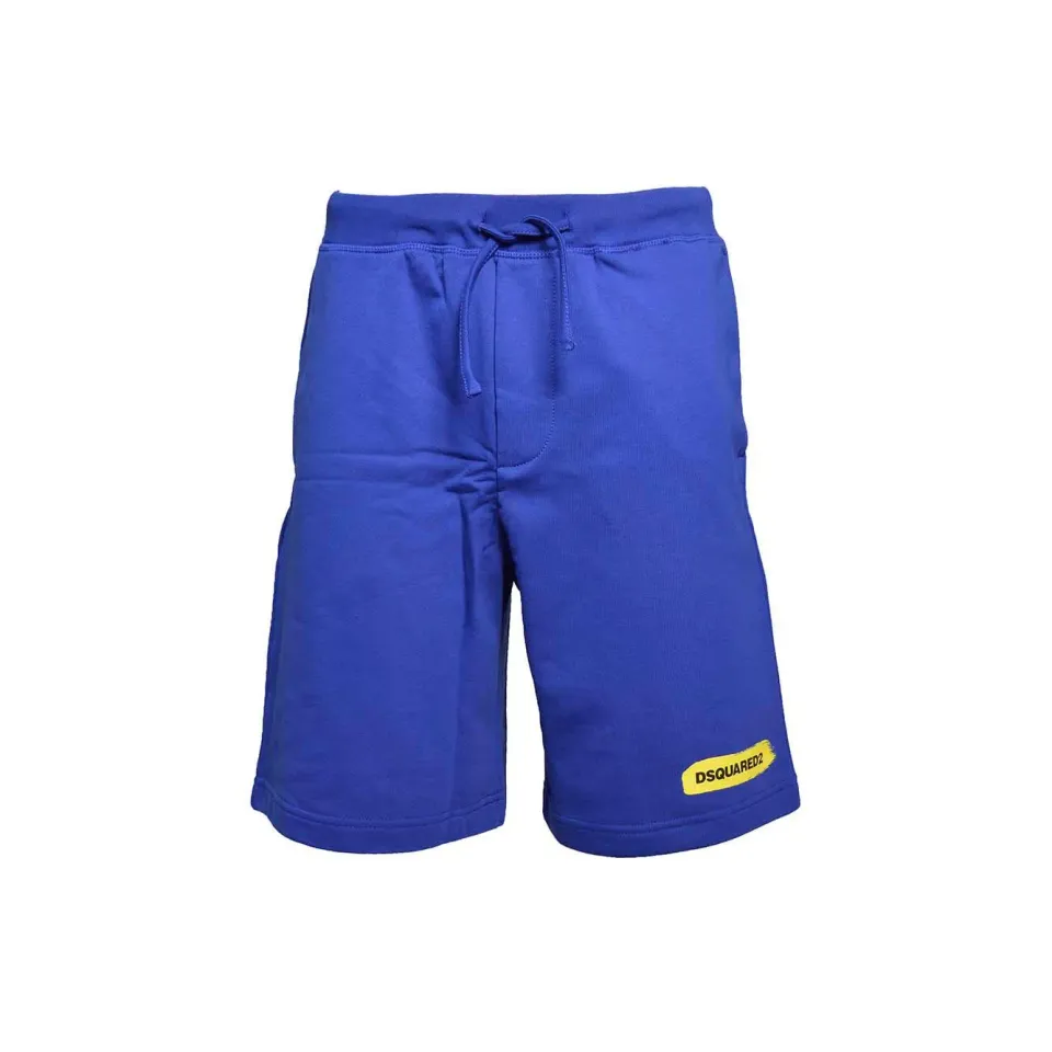 Dsquared2 Junior DQ2093 bermuda blu logo cotone