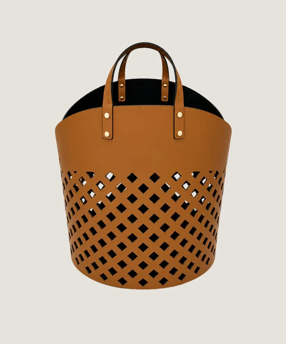 Rodier Véronique borsa secchiello pelle cammello