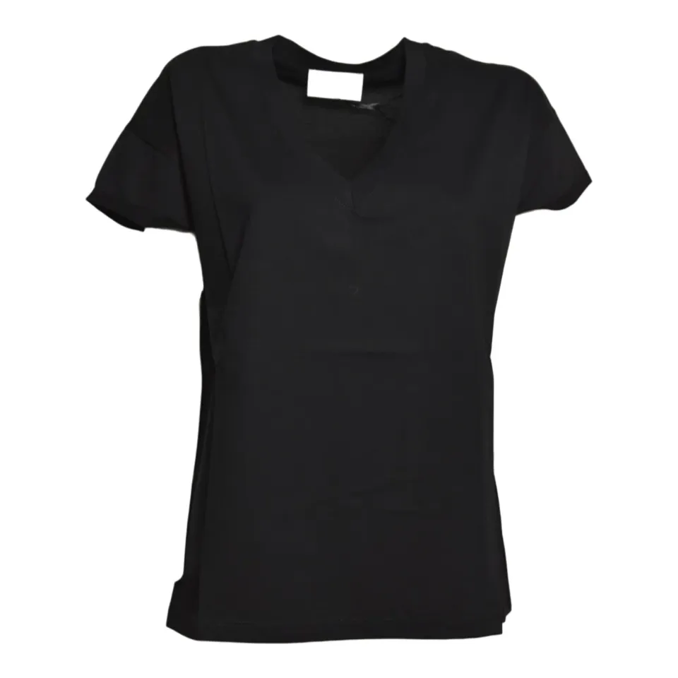 Solotre M1AB0191A99 t-shirt nero cotone