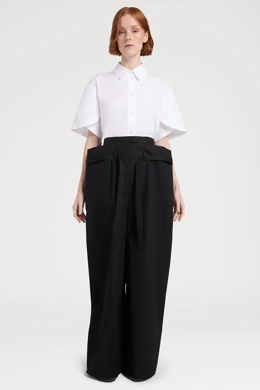 Ports 1961 camicia bianca optic white maniche corte