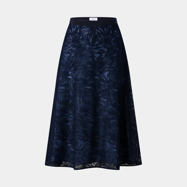 PORTS Floral LQ9S054WLQ009 gonna svasata blu navy