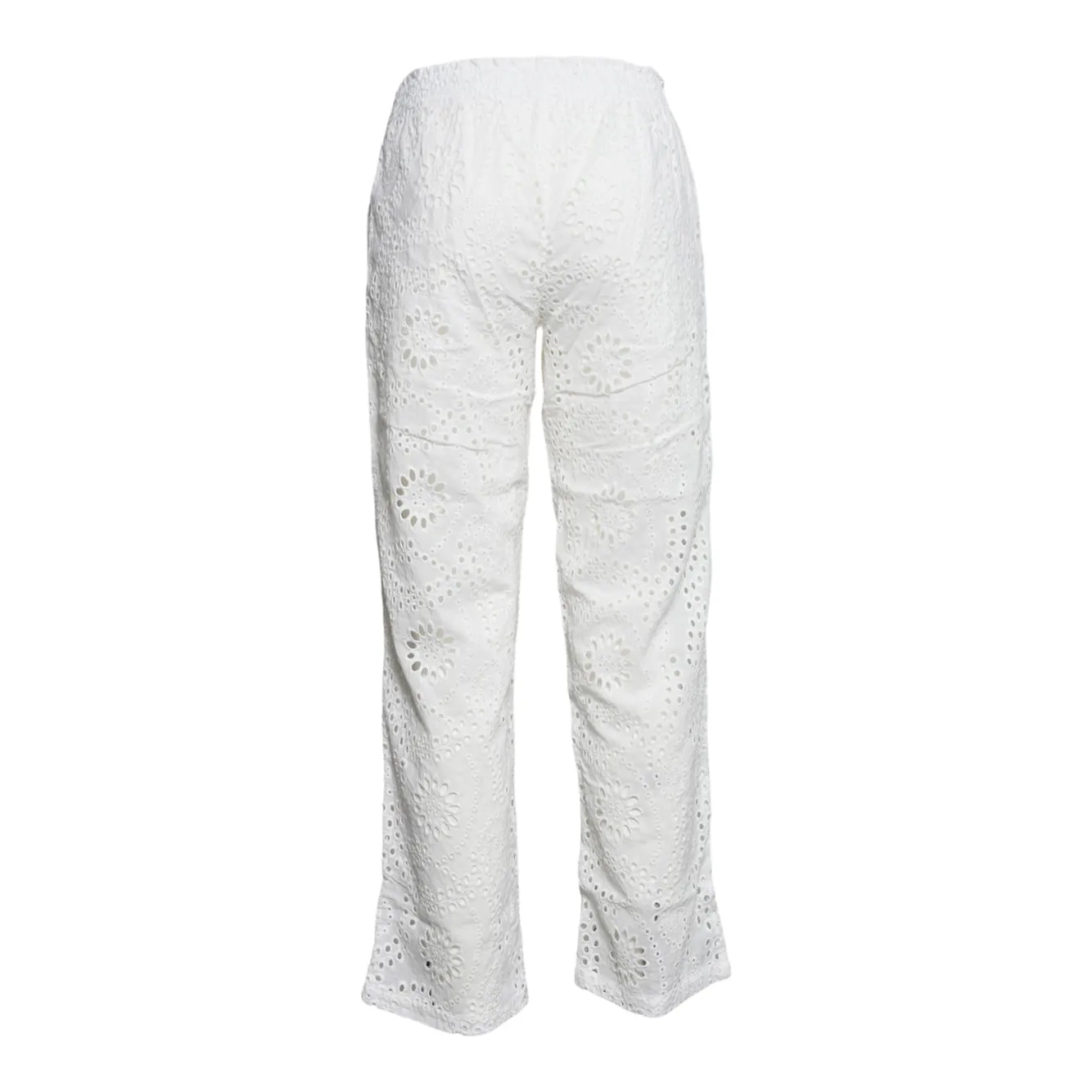 Saint Barth Patricia PAE001 pantalone bambina bianco cotone