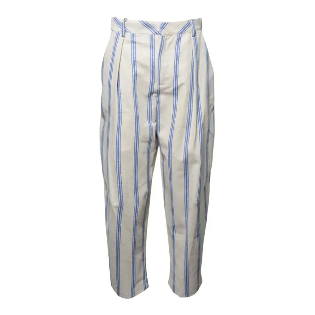 Front Street 8 37020 pantalone beige corda azzurro