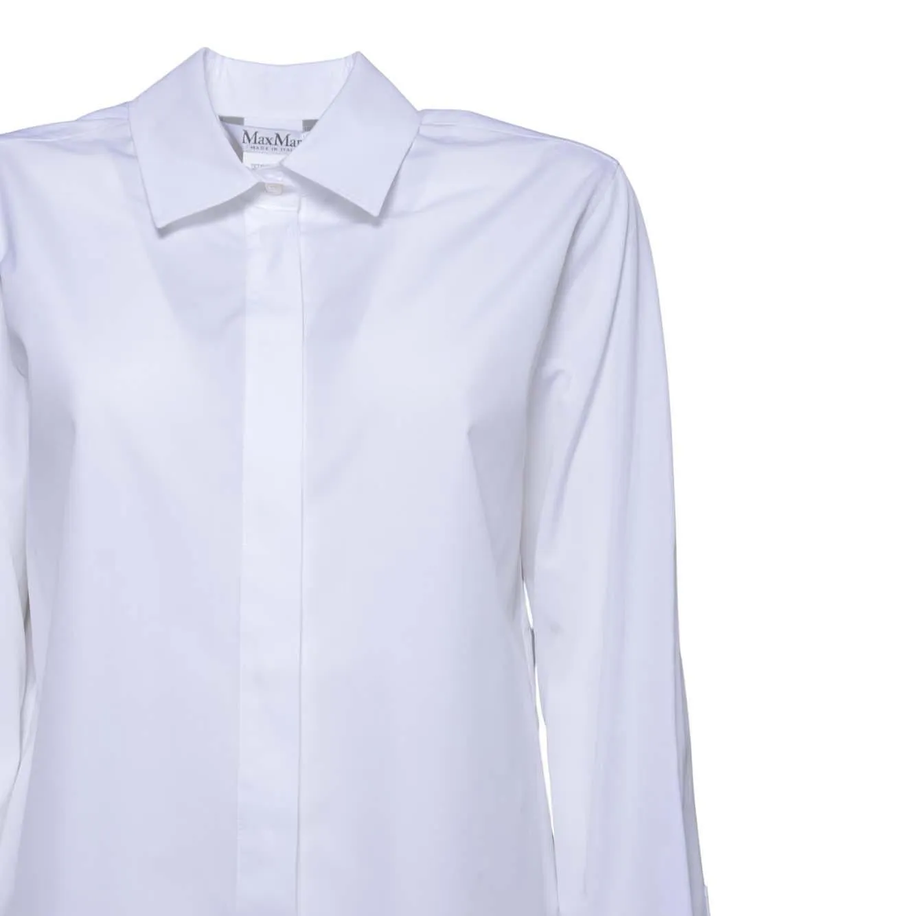 MaxMara Maroso camicia bianca cotone donna
