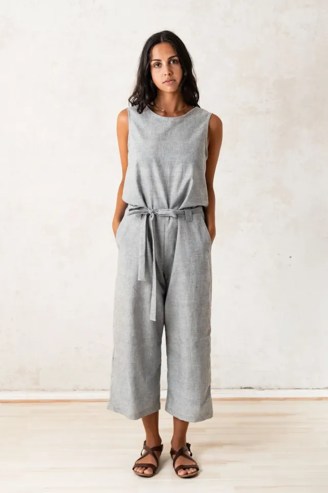 Jyoti Jalina Light Gray tuta in cotone