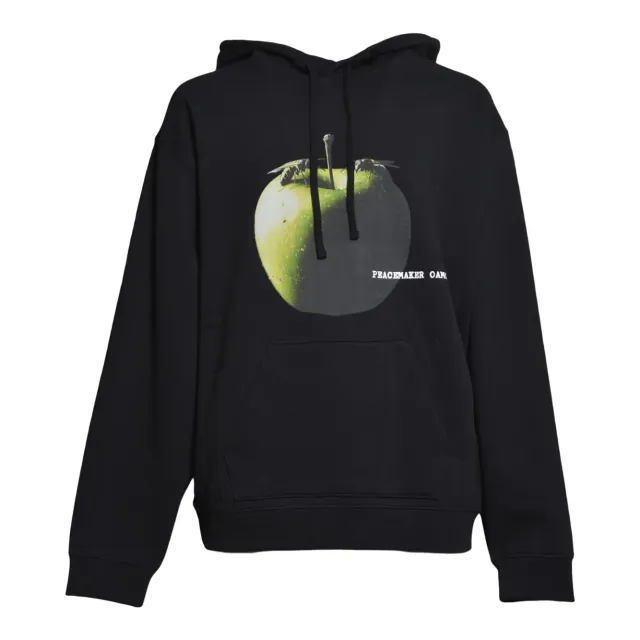 OAMC PCM3OH01GFT00 Apple felpa cappuccio nera